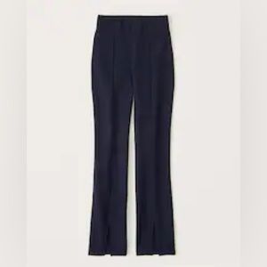 Abercrombie & Fitch Ponte Front Split-Hem Flare Pant